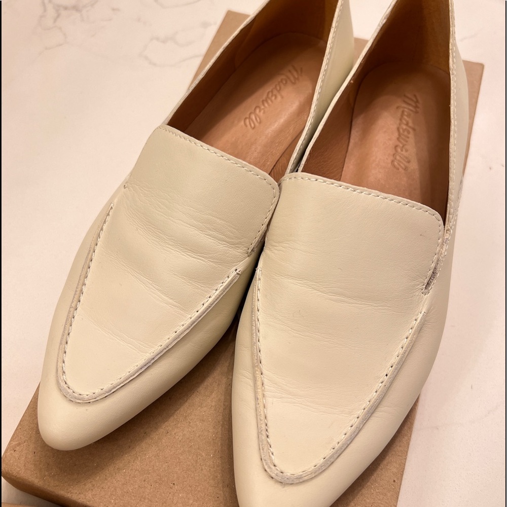 madewell leather flat shoes
